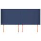 Preview: Kopfteil mit Ohren Blau 183x16x118/128 cm Stoff