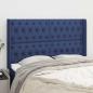 Preview: ARDEBO.de - Kopfteil mit Ohren Blau 163x16x118/128 cm Stoff
