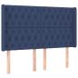 Preview: Kopfteil mit Ohren Blau 163x16x118/128 cm Stoff