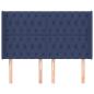 Preview: Kopfteil mit Ohren Blau 163x16x118/128 cm Stoff