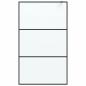 Preview: Duschwand f?r Begehbare Dusche Schwarz 115x195 cm Matt ESG-Glas