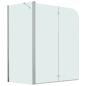 Preview: Badewannenaufsatz 2-fach Faltbar ESG 120x68x130 cm