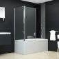 Preview: Badewannenaufsatz 2-fach Faltbar ESG 120x68x130 cm