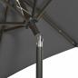 Preview: Sonnenschirm mit LED-Beleuchtung Anthrazit 200x211 cm Alu