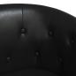 Preview: Clubsessel mit Fu?hocker Schwarz Kunstleder