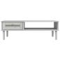 Preview: Couchtisch SENJA Rattan-Optik Wei? 100x55x33 cm Kiefernholz