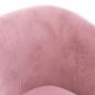 Preview: Clubsessel mit Fu?hocker Rosa Samt