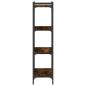 Preview: B?cherregal 4 B?den R?uchereiche 60x30x120 cm Holzwerkstoff