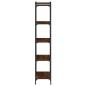 Preview: B?cherregal 5 B?den Braun Eiche-Optik 60x30x154cm Holzwerkstoff
