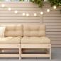 Preview: ARDEBO.de - Garten-Mittelsofa Massivholz Kiefer