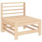 Preview: Garten-Mittelsofas 2 Stk. Massivholz Kiefer