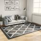 Preview: ARDEBO.de - Teppich Waschbar Schwarz und Weiß 160x230 cm