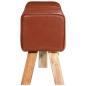 Preview: Bank Turnbock-Design Braun 160 cm Echtleder
