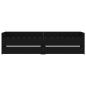 Preview: Bett mit Schubladen Schwarz 75x190 cm
