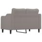 Preview: 2-Sitzer-Sofa Taupe 120 cm Stoff