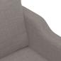 Preview: 2-Sitzer-Sofa Taupe 120 cm Stoff