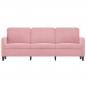Preview: 3-Sitzer-Sofa Rosa 180 cm Samt