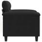 Preview: Sessel Schwarz 60 cm Mikrofasergewebe