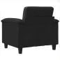 Preview: Sessel Schwarz 60 cm Mikrofasergewebe