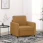 Preview: ARDEBO.de - Sessel Braun 60 cm Samt