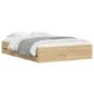 Preview: Bettgestell mit Schubladen Sonoma-Eiche 120x200cm Holzwerkstoff