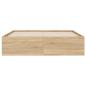 Preview: Bettgestell mit Schubladen Sonoma-Eiche 120x200cm Holzwerkstoff