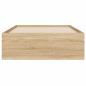 Preview: Bettgestell mit Schubladen Sonoma-Eiche 90x200cm Holzwerkstoff