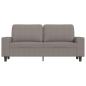 Preview: 2-Sitzer-Sofa Taupe 140 cm Stoff