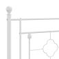 Preview: Ersatz-Kopfteil Metall Weiß 200 cm