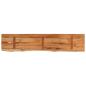 Preview: Tischplatte 140x30x2,5 cm Rechteckig Akazienholz Naturkante