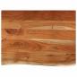 Preview: Waschtischplatte 80x60x2,5 cm Rechteckig Massivholz Akazie