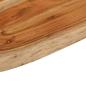 Preview: Waschtischplatte 80x60x2,5 cm Rechteckig Massivholz Akazie