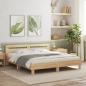 Preview: Bettgestell mit Kopfteil Sonoma-Eiche 160x200 cm Holzwerkstoff