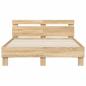 Preview: Bettgestell mit Kopfteil Sonoma-Eiche 135x190 cm Holzwerkstoff