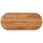 Preview: Tischplatte 100x40x3,8 cm Oval Massivholz Akazie