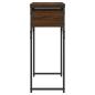 Preview: Konsolentisch mit Ablage Braun Eichen-Optik 75x30x75cm