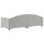 Preview: Tagesbett Hellgrau 100x190 cm Samt