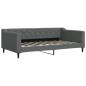Preview: Tagesbett Dunkelgrau 100x190 cm Stoff