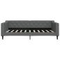 Preview: Tagesbett Dunkelgrau 100x190 cm Stoff