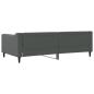 Preview: Tagesbett Dunkelgrau 100x190 cm Stoff