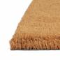 Preview: Fußmatte Natur Halbrund 40x60 cm Kokosfaser Getuftet