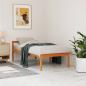 Preview: ARDEBO.de - Seniorenbett Wachsbraun 90x190 cm Massivholz Kiefer