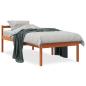 Preview: Seniorenbett Wachsbraun 90x190 cm Massivholz Kiefer