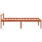 Preview: Seniorenbett Wachsbraun 90x190 cm Massivholz Kiefer