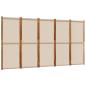 Preview: 5-tlg. Paravent Taupe 350x180 cm