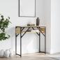 Preview: ARDEBO.de - Konsolentisch mit Ablage Sonoma-Eiche 75x30x75cm Holzwerkstoff