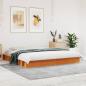 Preview: ARDEBO.de - Massivholzbett ohne Matratze Wachsbraun 180x200 Kiefernholz