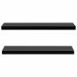 Preview: Schweberegale 2 Stk. Schwarz 120x20x3,8 cm