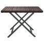 Preview: Klapptisch Braun 45x35x32 cm Poly Rattan
