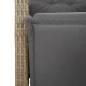 Preview: 3-tlg. Bistro-Set mit Kissen Beige Poly Rattan